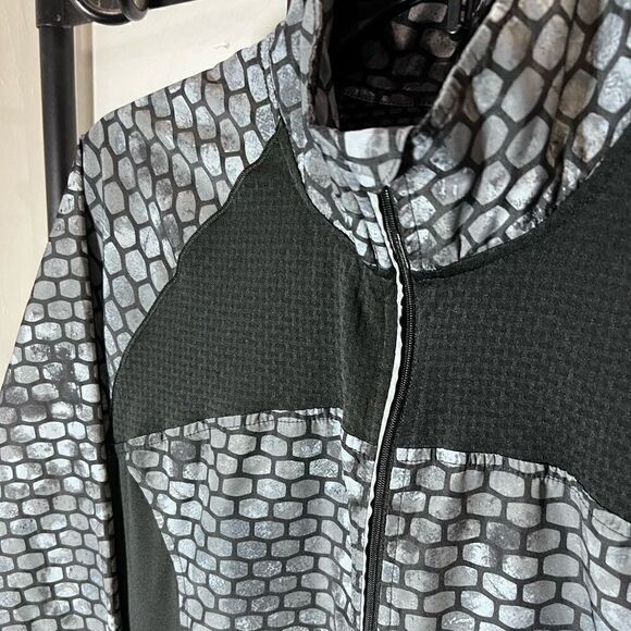 Champion duo dry running jacket windbreaker black grey size medium - Picture 6 of 16